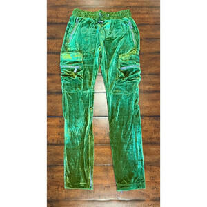 Guapi Mens Pant Limited Edition Green Cargo Velvet Seaz Streetwear, Size 32